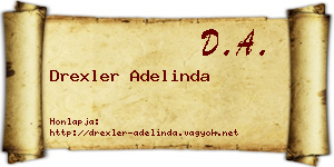 Drexler Adelinda névjegykártya